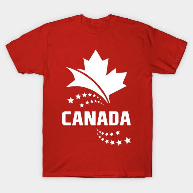 Canada White Lineart | Limited Edition T-Shirt by VISUALUV